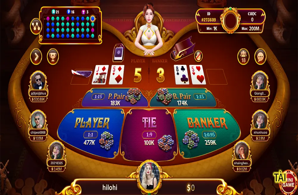 Live Casino NhatVip club 2 Baccarat Nhatvip club