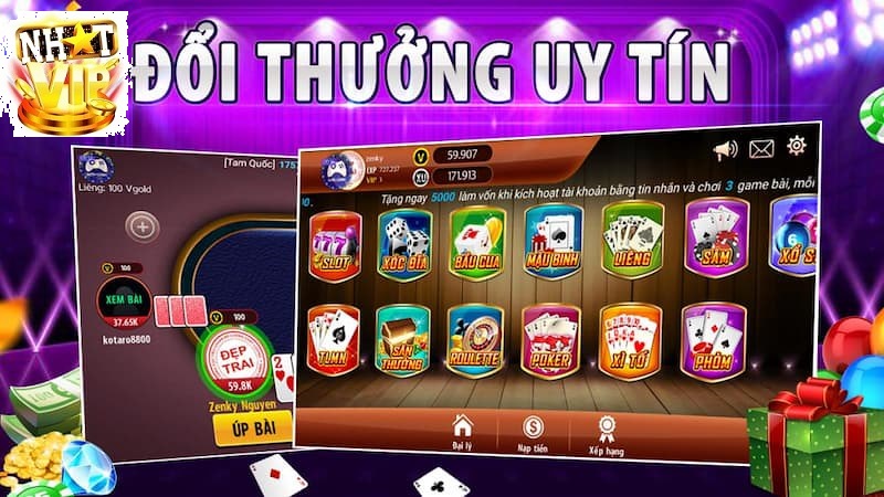 top game bai an tien tai nhatvip uy tin Top game bài ăn tiền thật tại Nhatvip uy tín